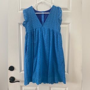 Summer eyelet dress. Never worn. With Pockets!